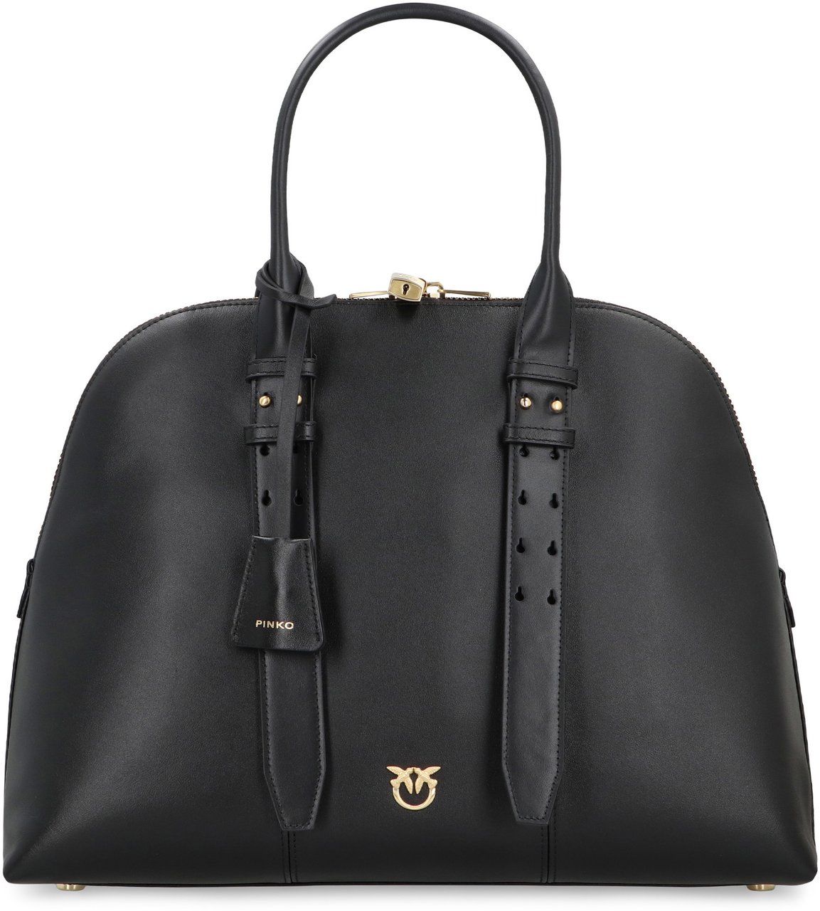 Pinko Bowling bag handheld Escape Bag maxi in leather Zwart