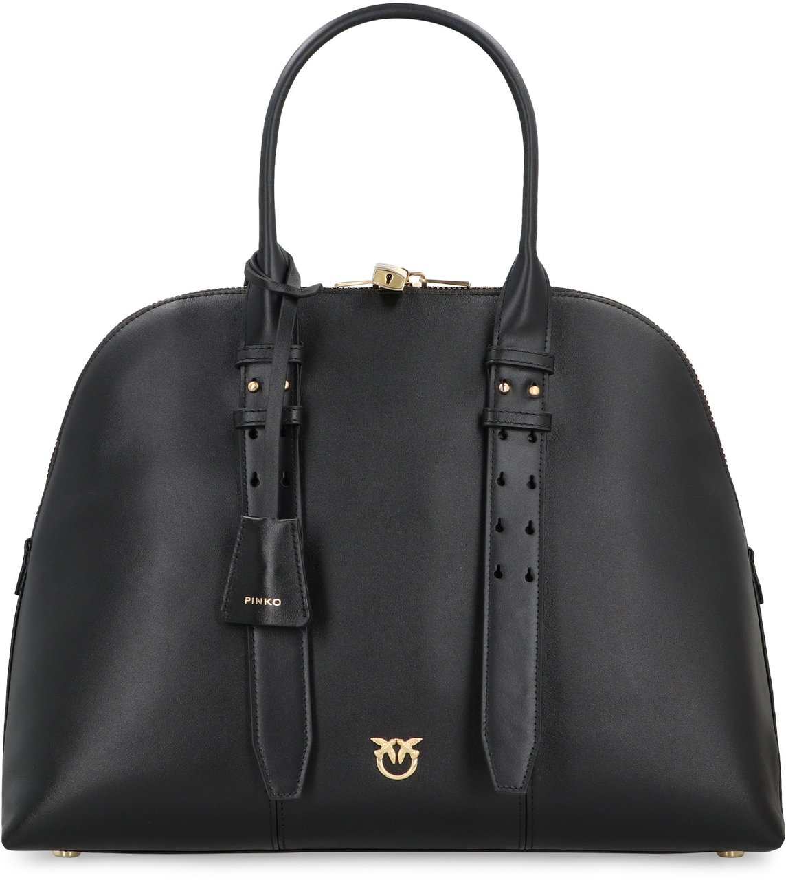 Pinko Bowling bag handheld Escape Bag maxi in leather Zwart
