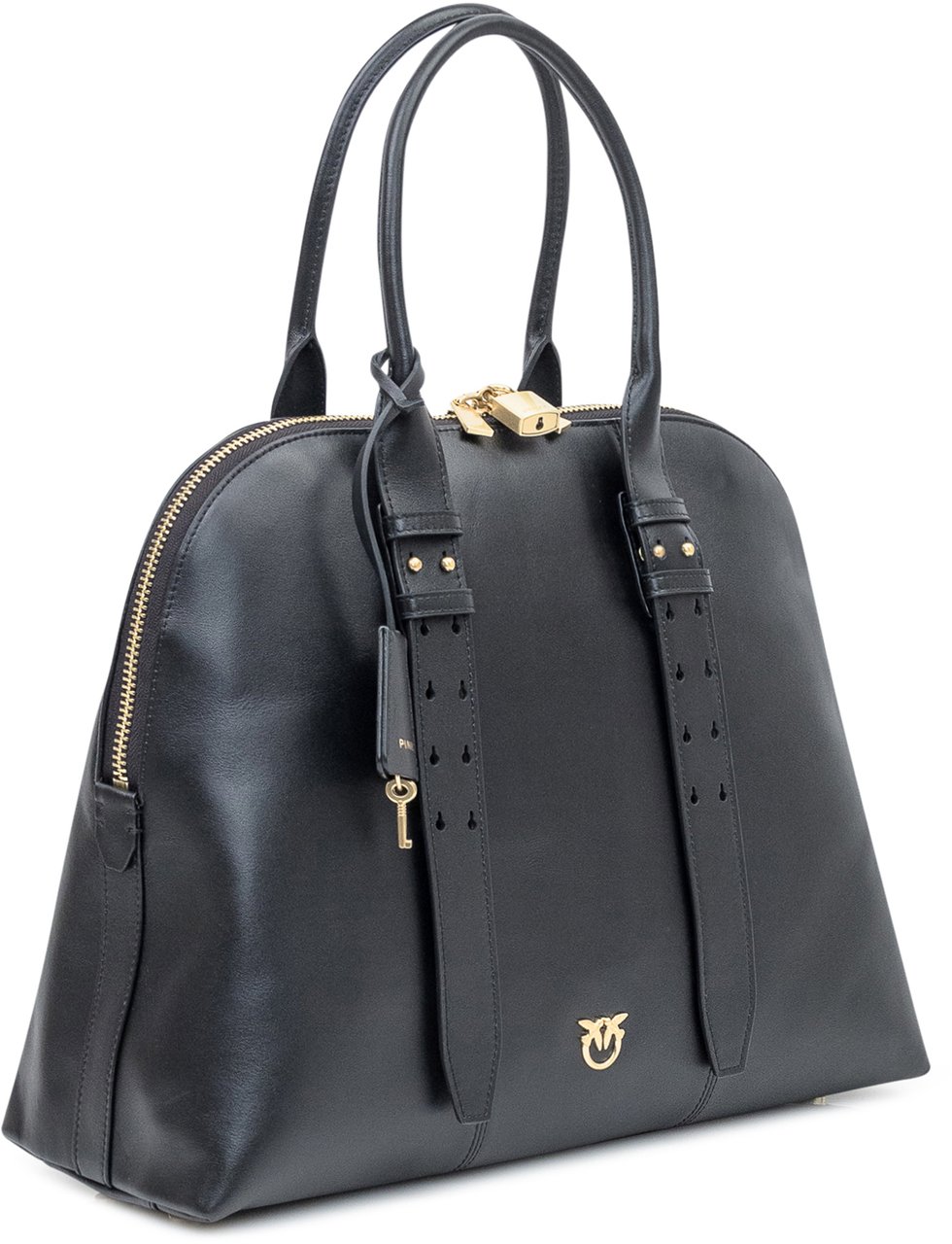 Pinko Borsa Nera in Pelle Con Lucchetto Pinko Zwart