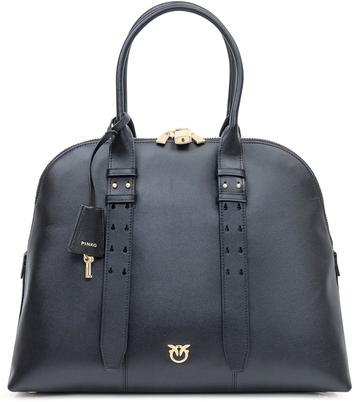 Pinko Borsa Nera in Pelle Con Lucchetto Pinko Zwart