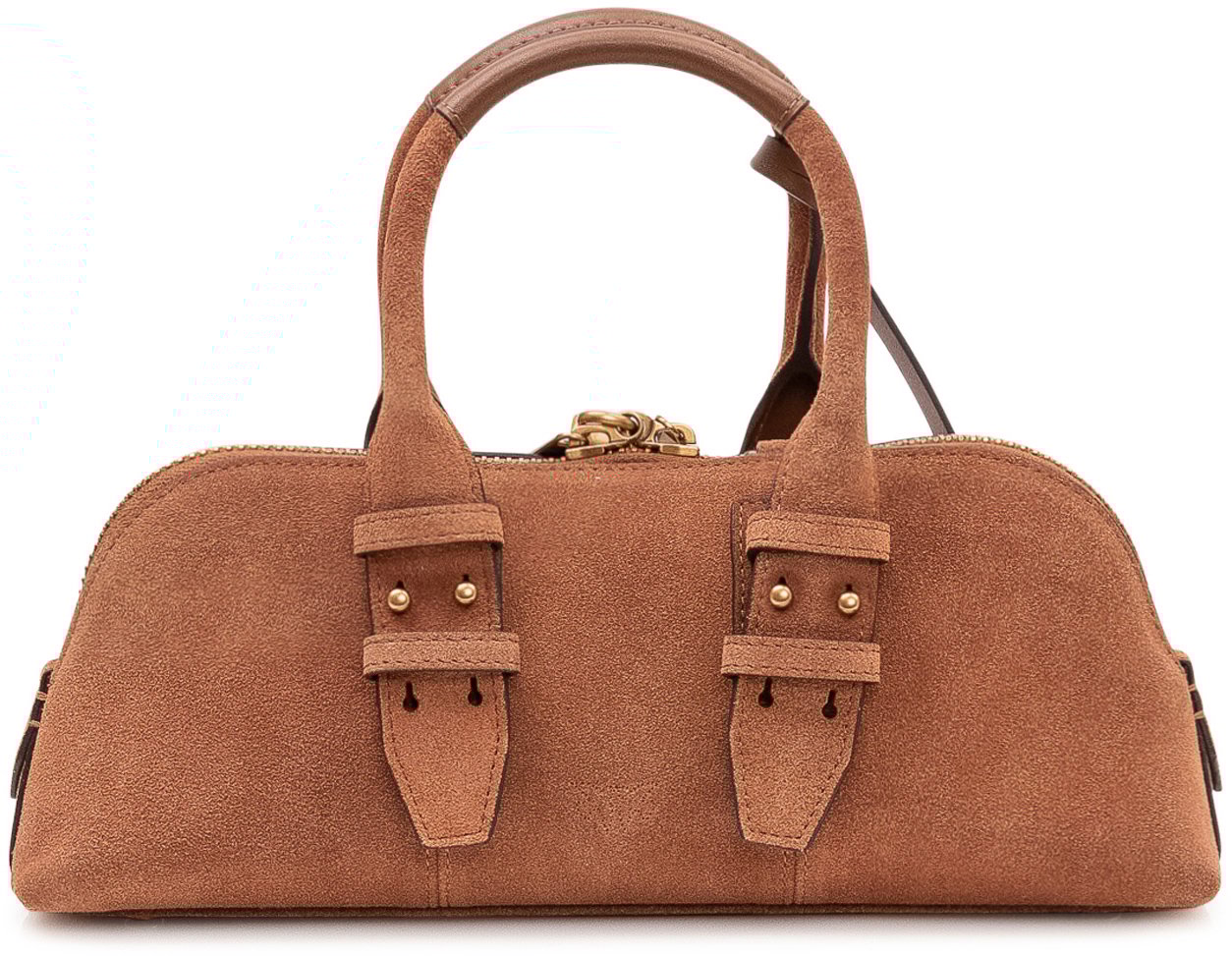 Pinko Borsa Bowling Baguette con Manici Beige