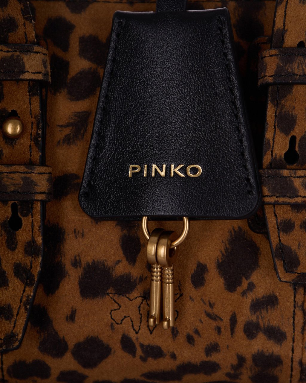 Pinko Bags Maculatomarroneantique Gold Bruin