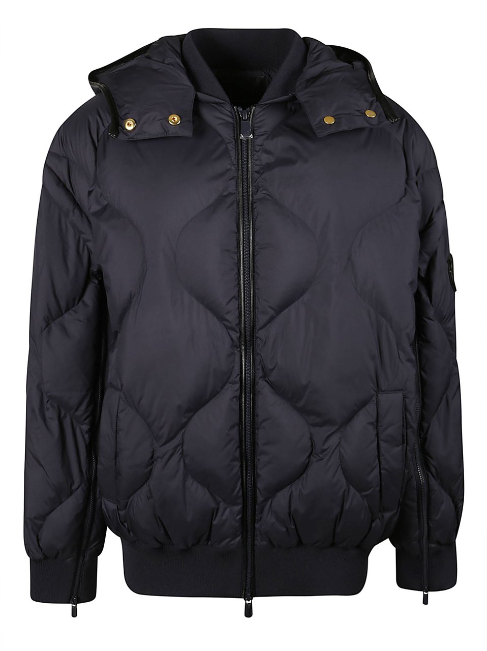 Pinko Caviale Hoodie Bomber Jacket Blue Blauw