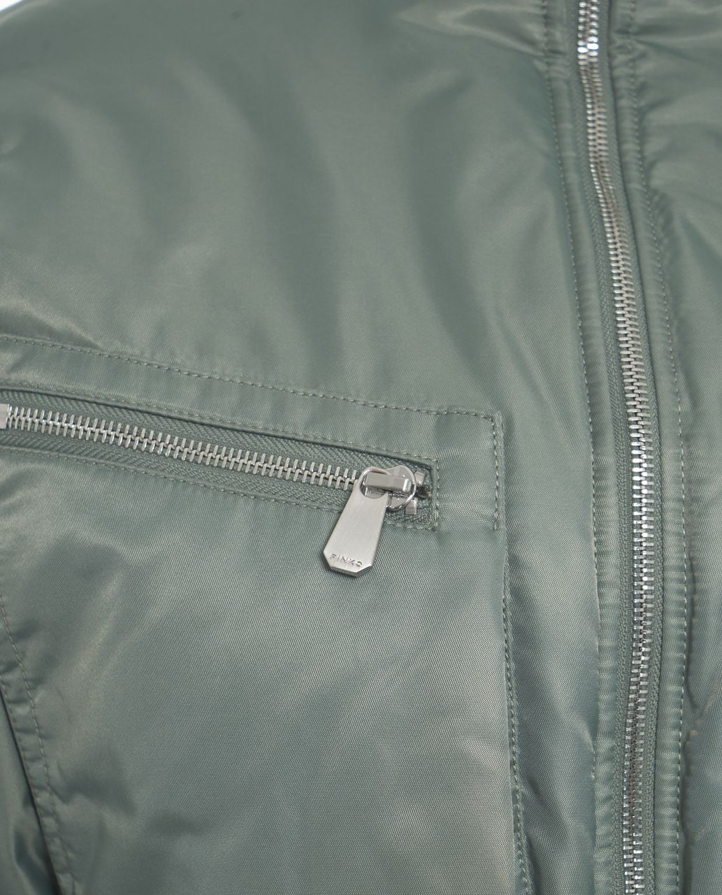 Pinko Cropped bomber jacket Groen