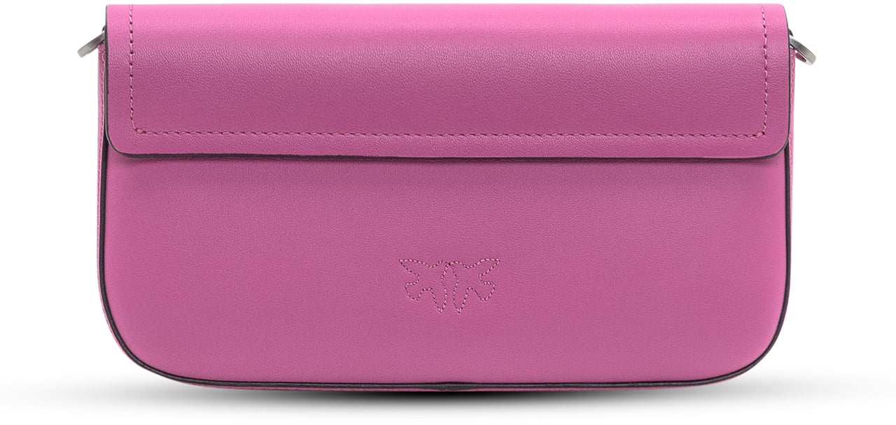 Pinko Pinko Saddle Flat in Pelle Rosa Roze