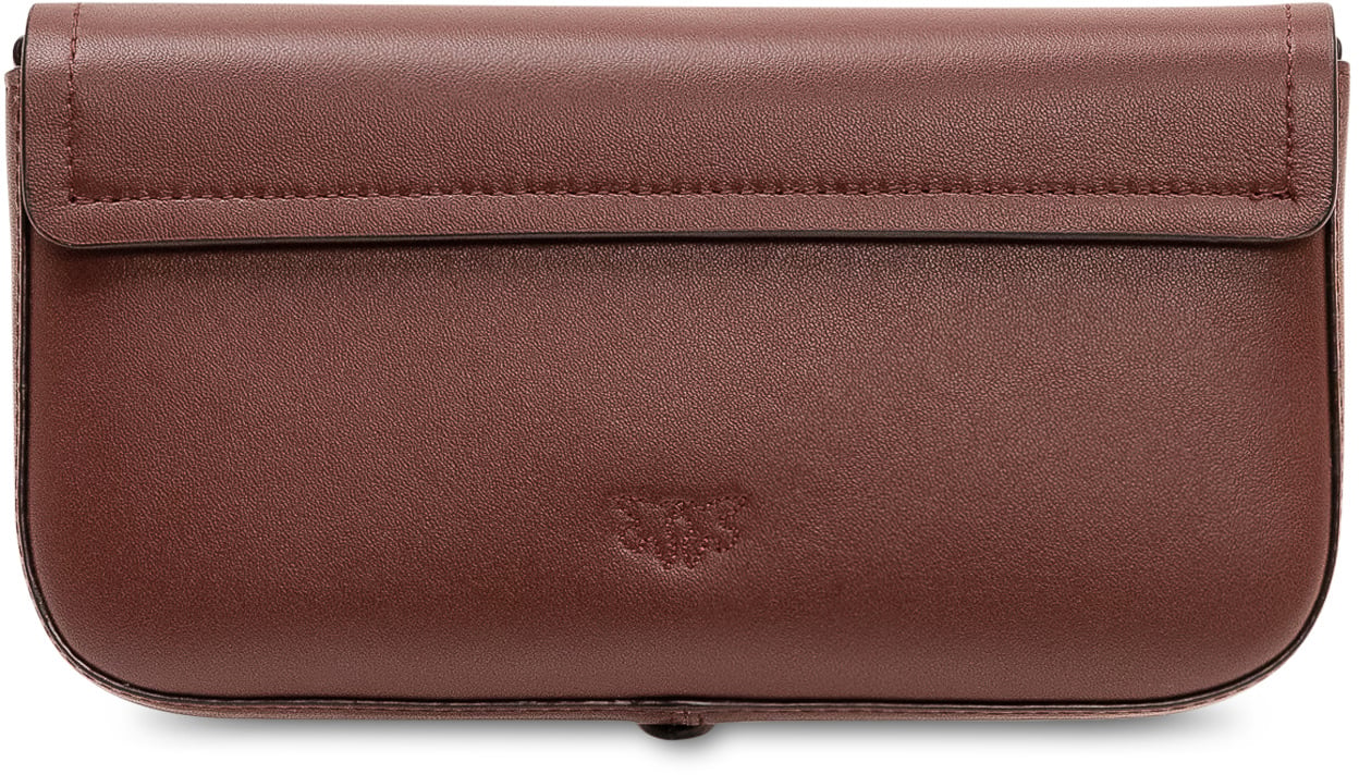 Pinko Pochette Saddle Flat con Patta Bruin