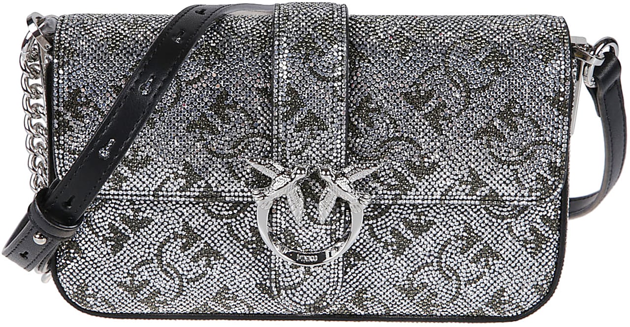 Pinko Love One Slouchy Baby Bag Metallic Metallic