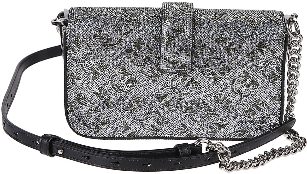 Pinko Love One Slouchy Baby Bag Metallic Metallic