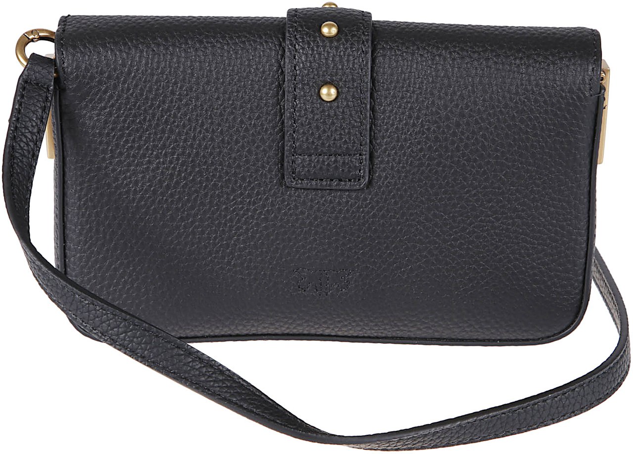 Pinko Love One Slouchy Baby Bag Black Zwart
