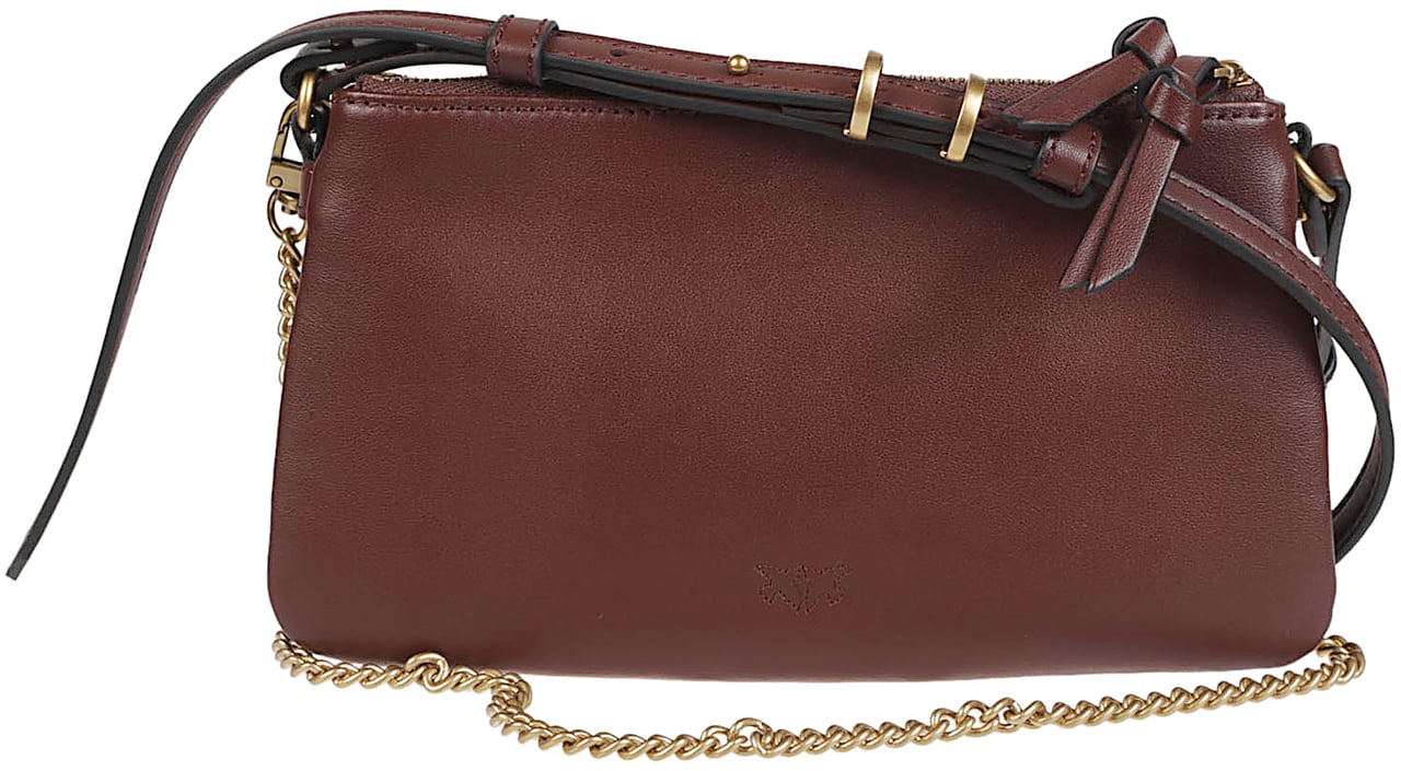 Pinko Double Mini Bag Red Rood