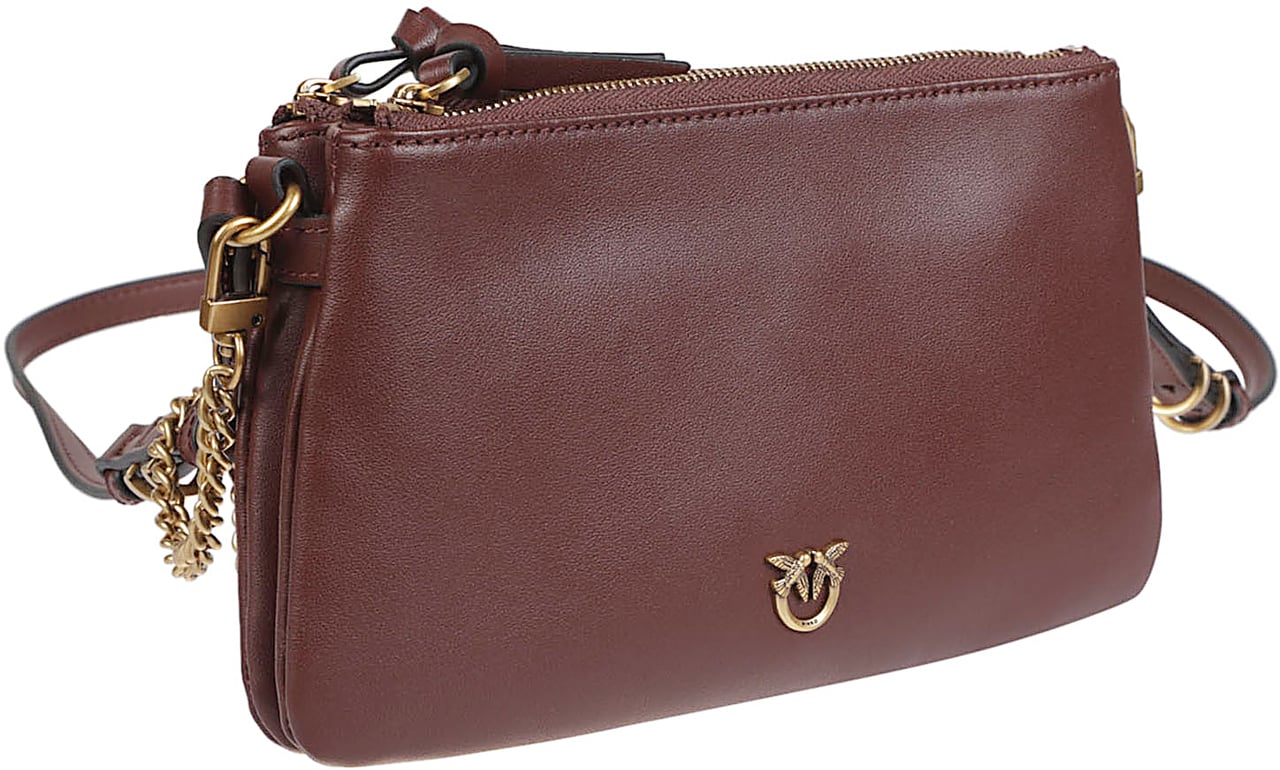 Pinko Double Mini Bag Red Rood