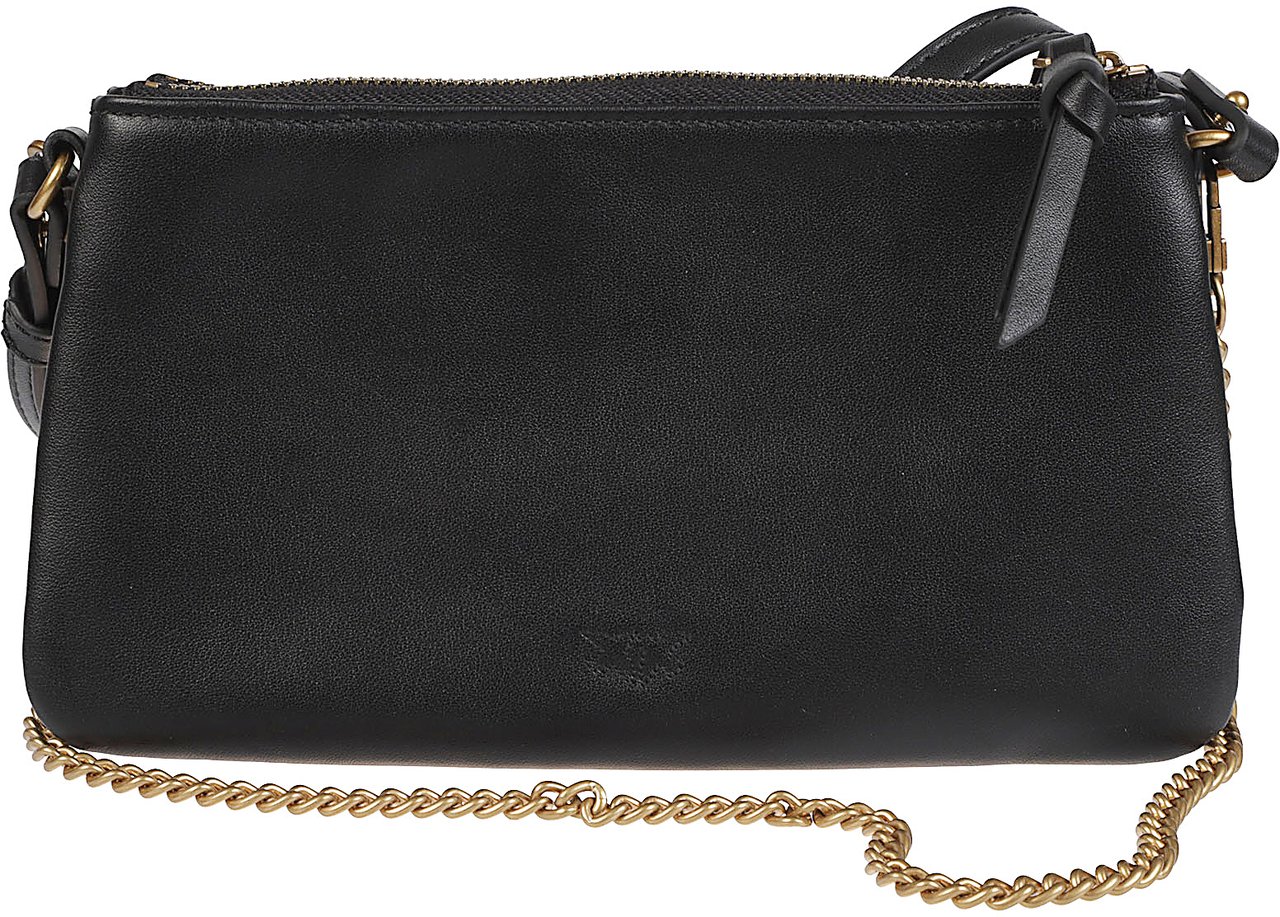 Pinko Double Mini Bag Black Zwart