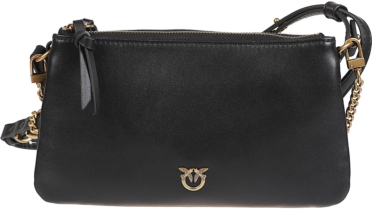 Pinko Double Mini Bag Black Zwart