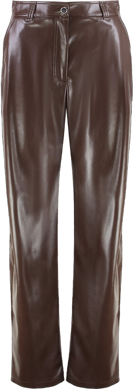 Pinko Balloon pants leather effect Bruin