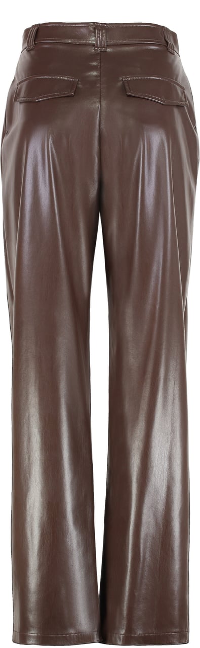 Pinko Balloon pants leather effect Bruin