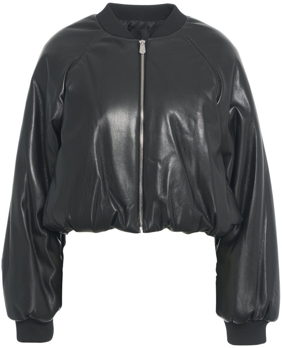 Pinko Bomber in ecopelle Zwart