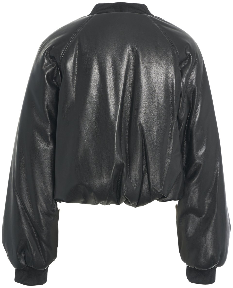 Pinko Bomber in ecopelle Zwart