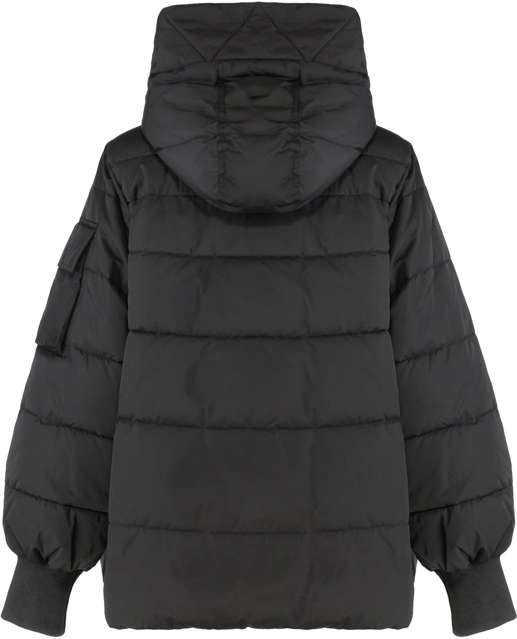 Pinko Crusca Hooded short down jacket Zwart
