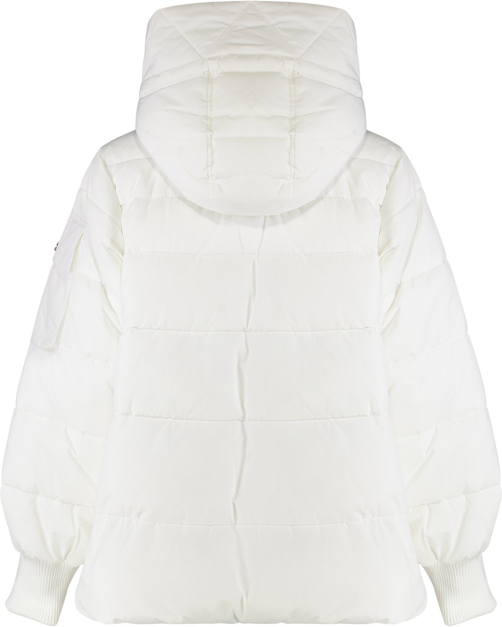 Pinko Crusca Hooded short down jacket Wit