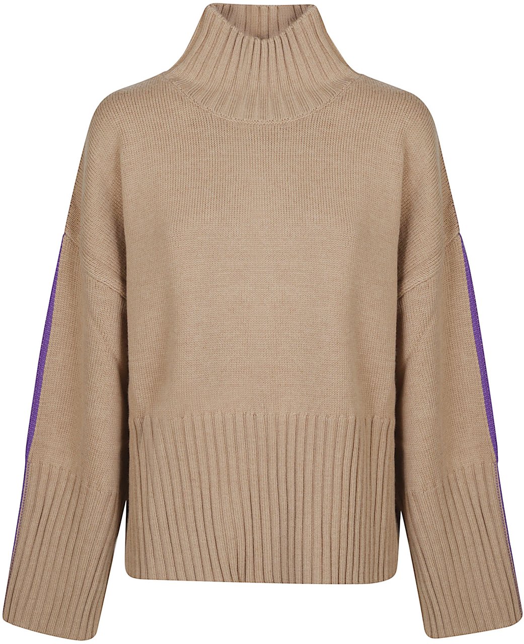 Pinko Barbados Turtle Neck Sweater Brown Bruin