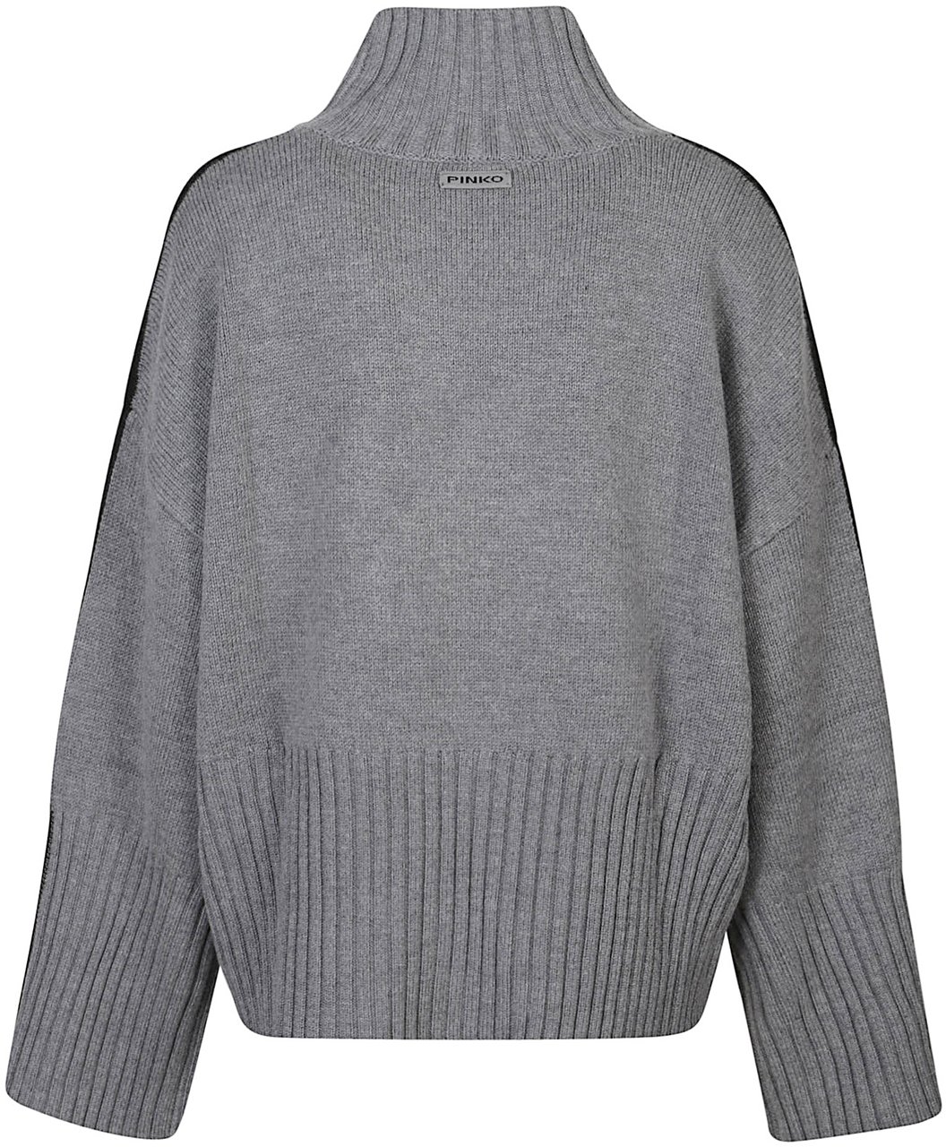 Pinko Barbados Turtle Neck Sweater Grey Grijs