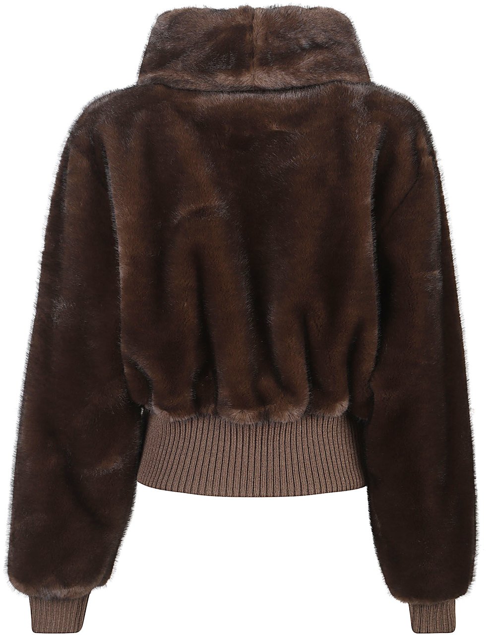 Pinko Bagels Faux Fur Bomber Nude & Neutrals Beige