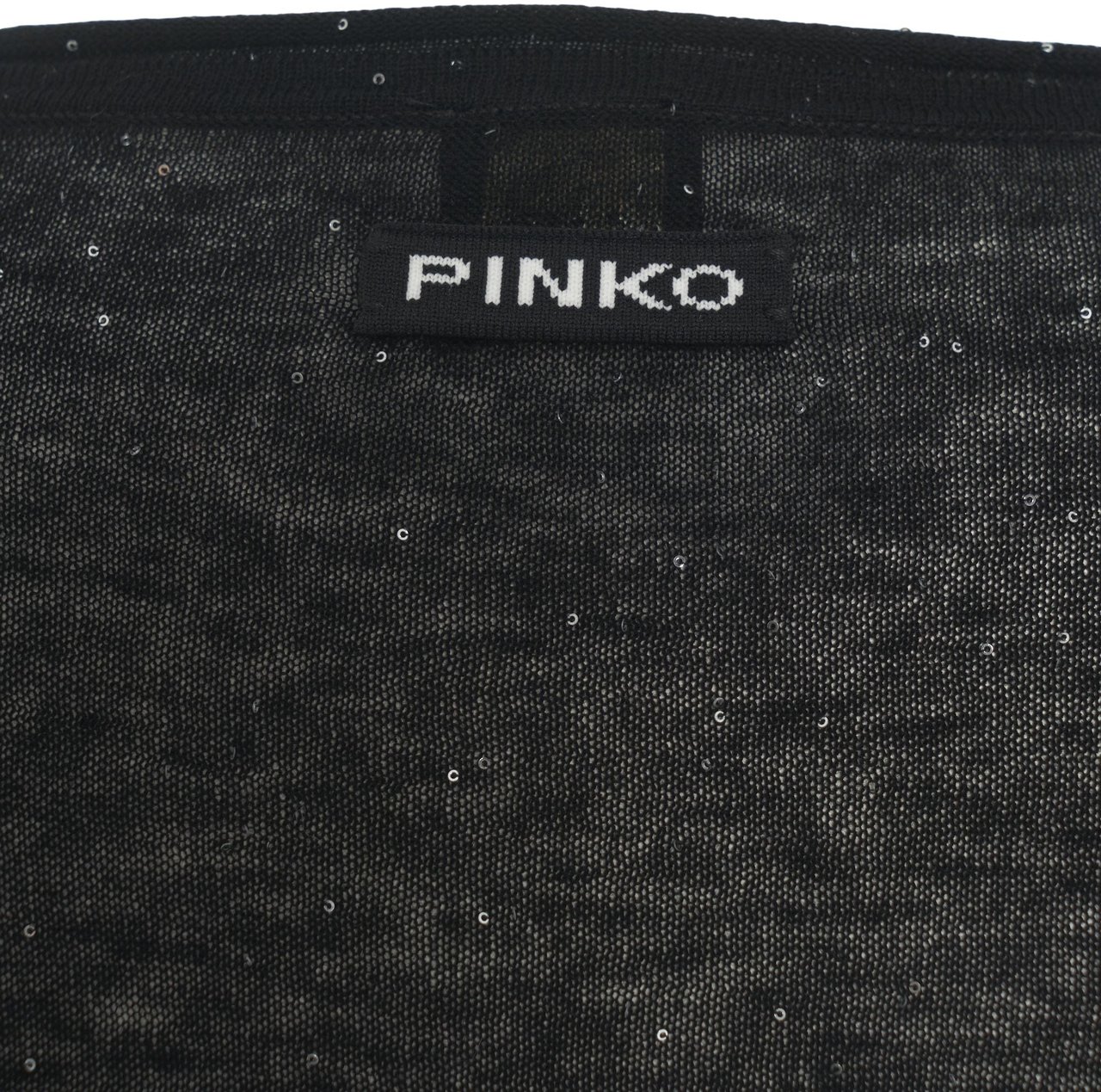 Pinko Pullover with Glitter Finish 'Salomone' Zwart