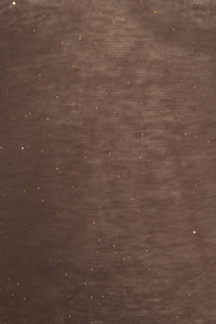 Pinko Pullover with Glitter Finish 'Salomone' Bruin