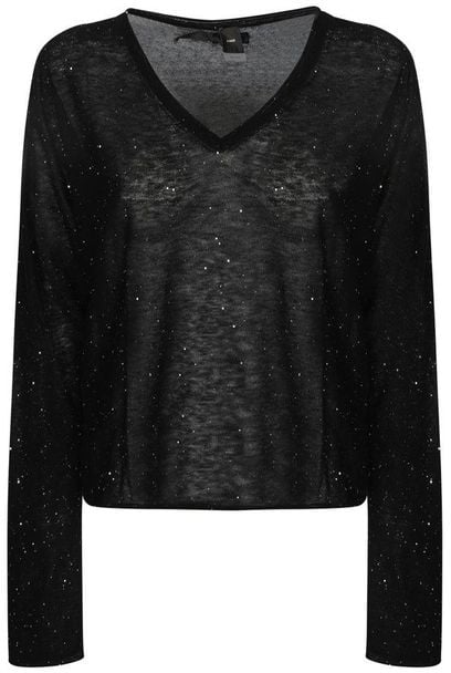 Pinko Sweaters Nero Limousine Zwart