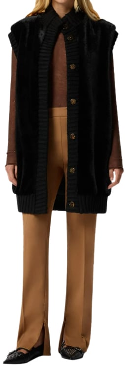 Pinko Coats Black Zwart