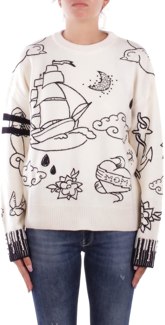 Pinko Sweaters White Wit