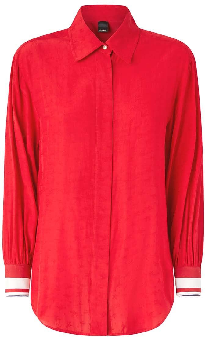 Pinko Shirts Rosso Salsa Rood
