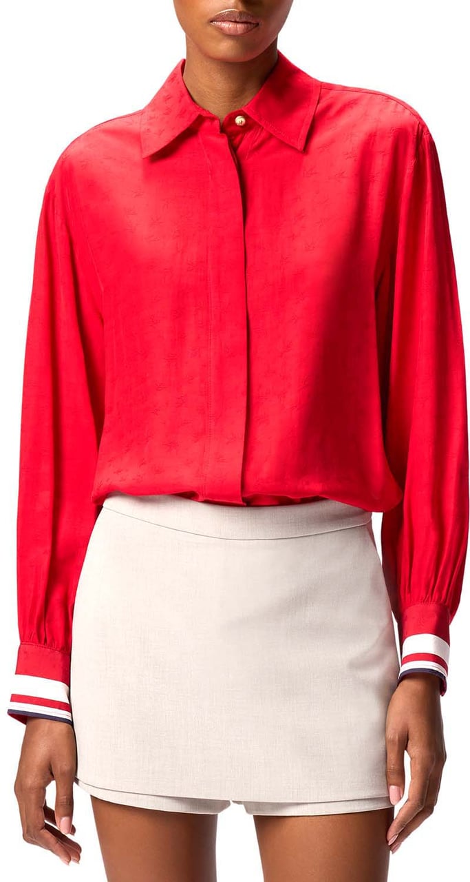 Pinko Shirts Rosso Salsa Rood