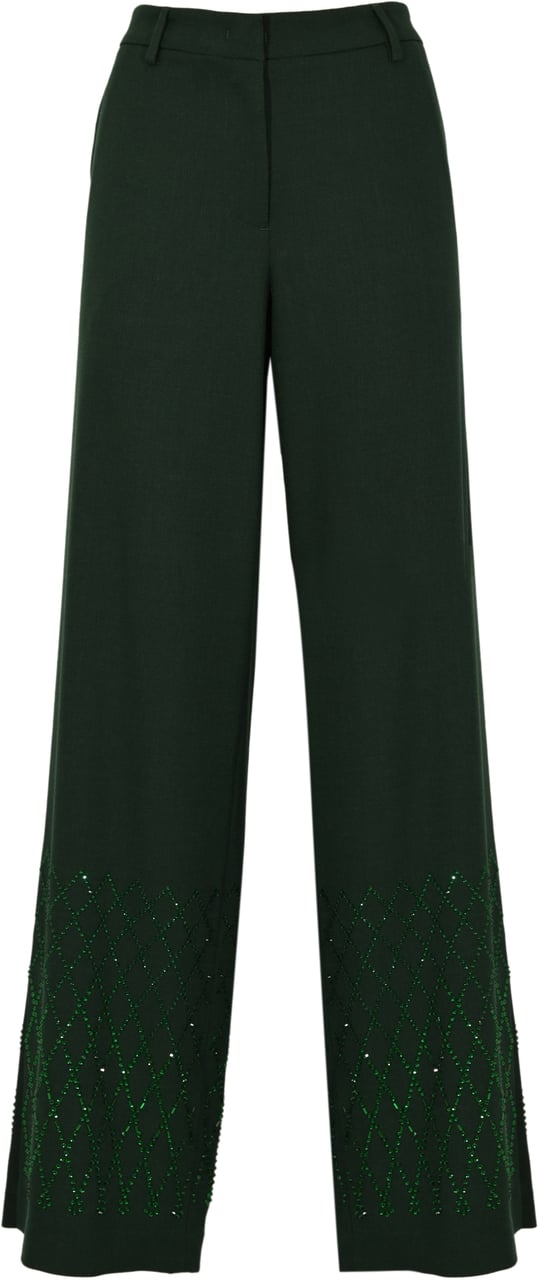 Pinko Trousers Green Groen