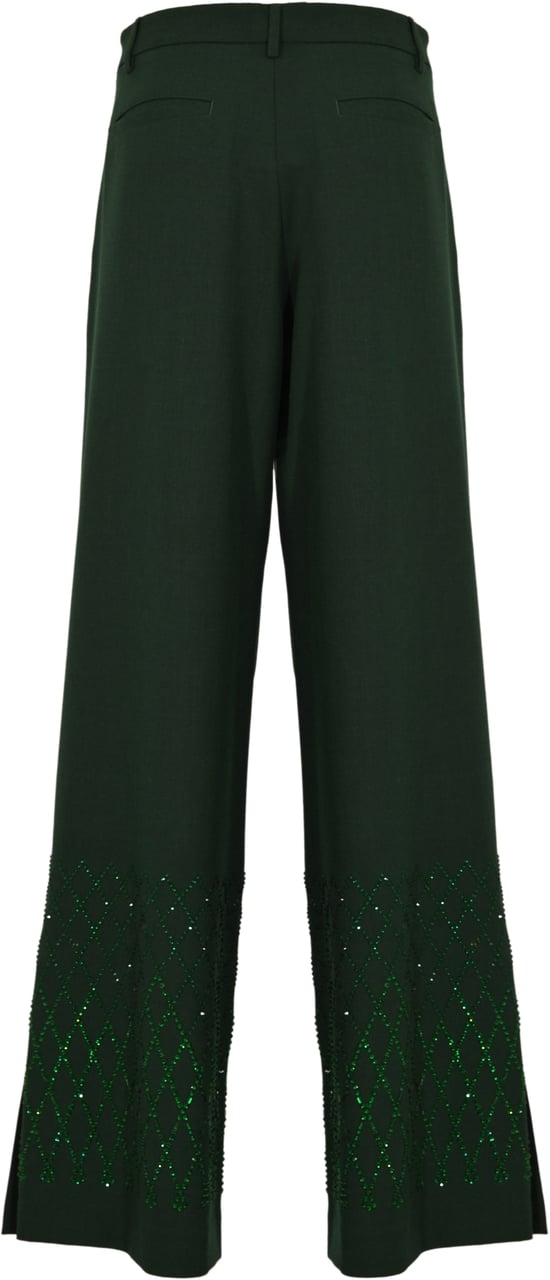 Pinko Trousers Green Groen