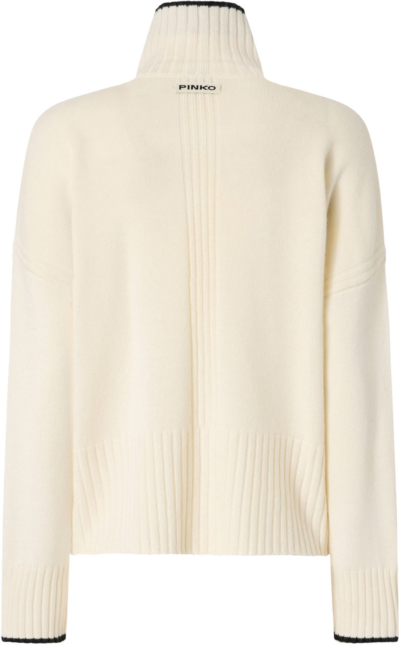 Pinko Sweaters Bianco Meringa Wit