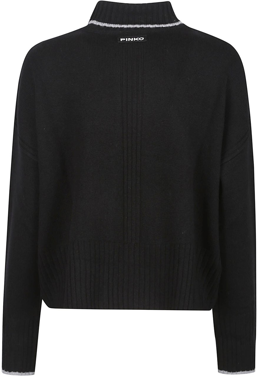 Pinko Falkland Turtle Neck Sweater Black Zwart