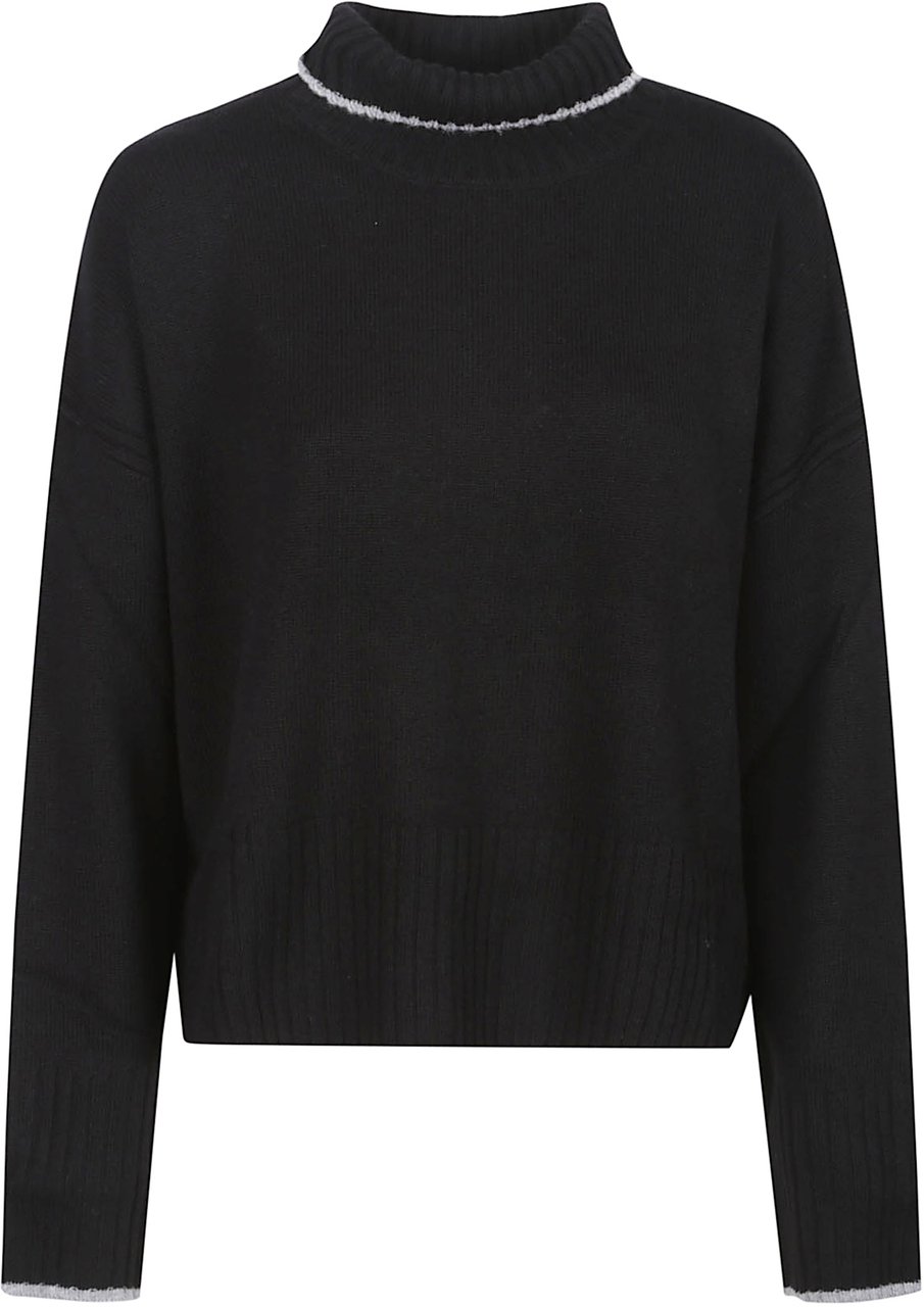 Pinko Falkland Turtle Neck Sweater Black Zwart