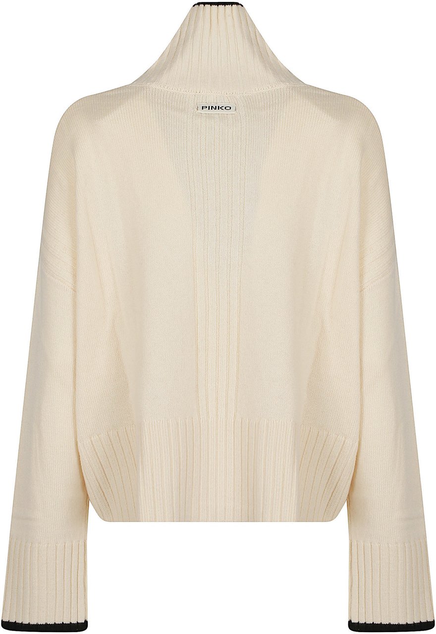 Pinko Falkland Turtle Neck Sweater Nude Beige