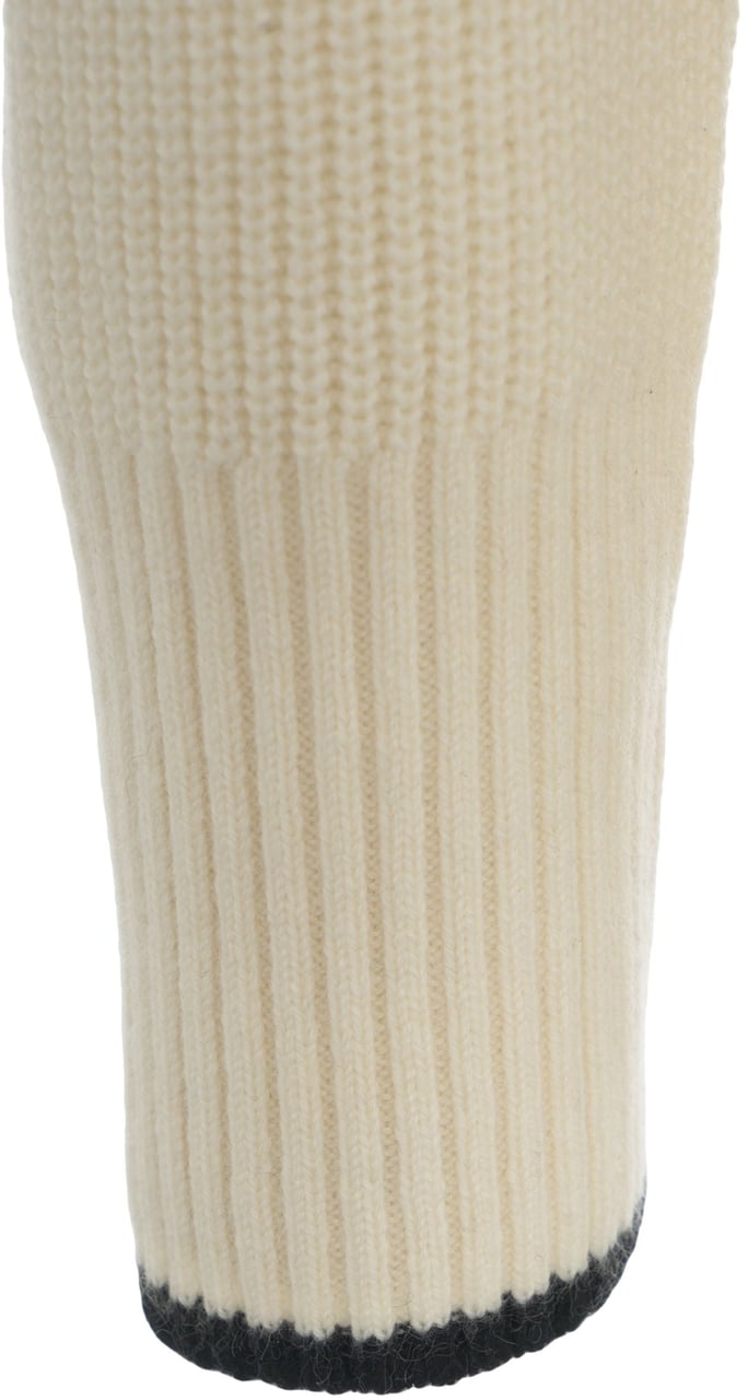 Pinko Knit sweater with zipper 'Folegandros' Wit