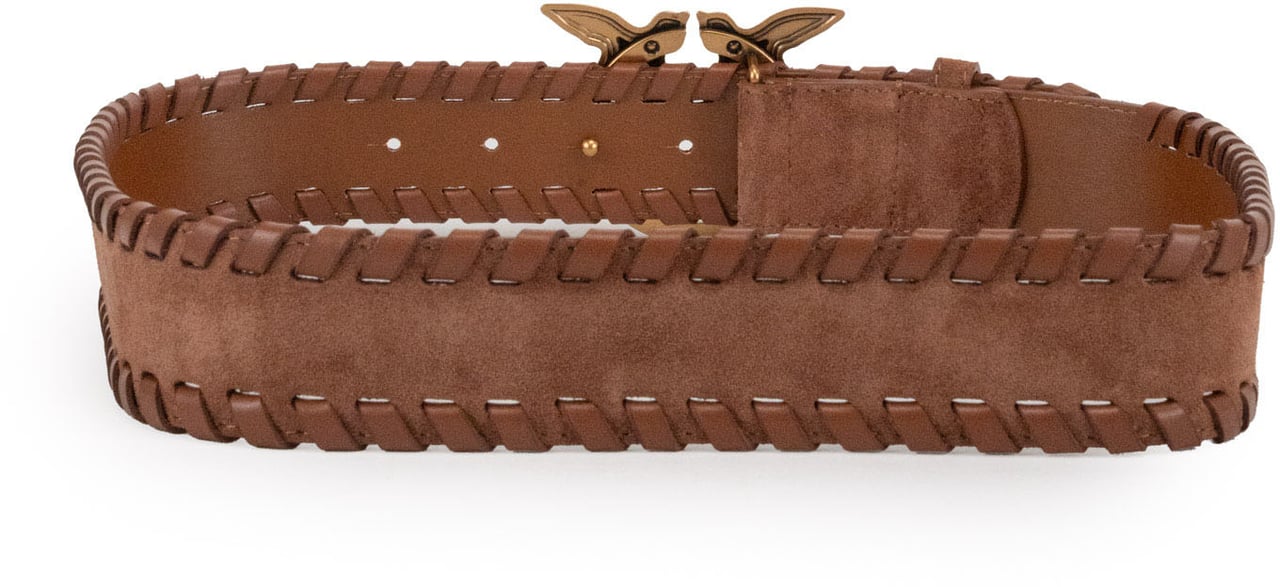 Pinko Belts Marrone Leoneantique Gold Bruin
