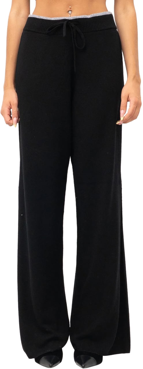 Pinko Trousers Nero Limousine Zwart