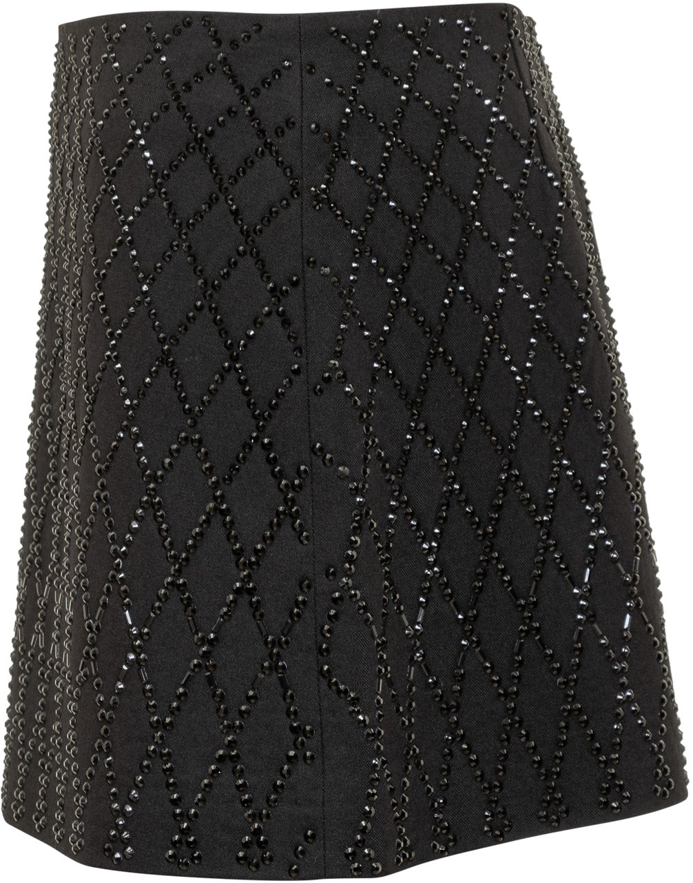 Pinko Pinko Minigonna con Strass Geometrici Zwart