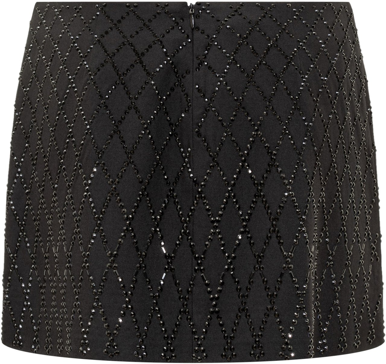 Pinko Pinko Minigonna con Strass Geometrici Zwart