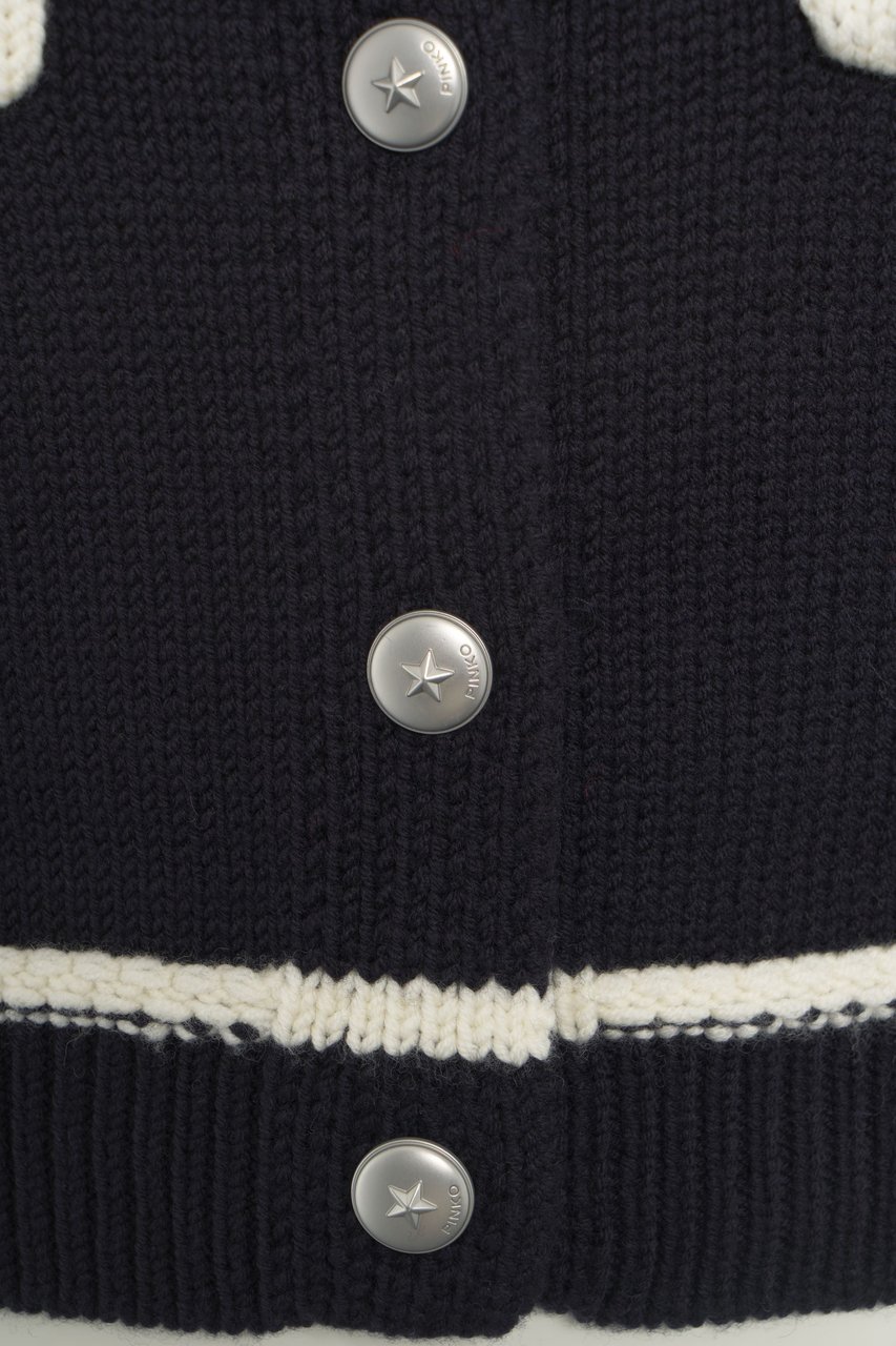 Pinko Knit Cardigan 'Sulcis' Zwart