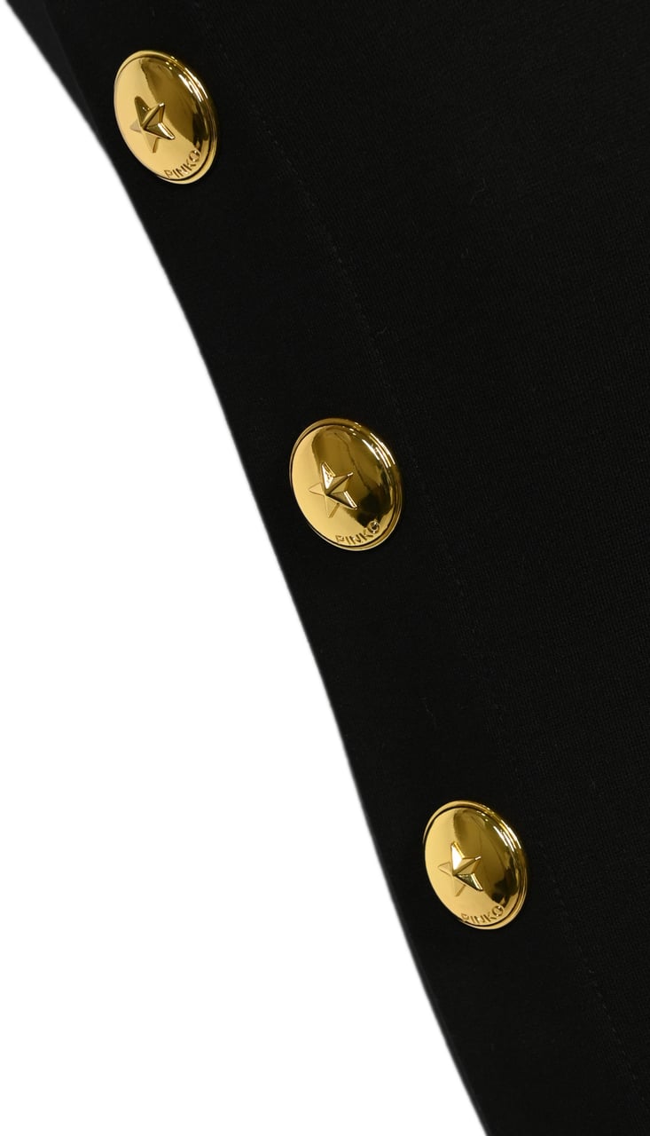 Pinko Trousers Nero Limousine Zwart