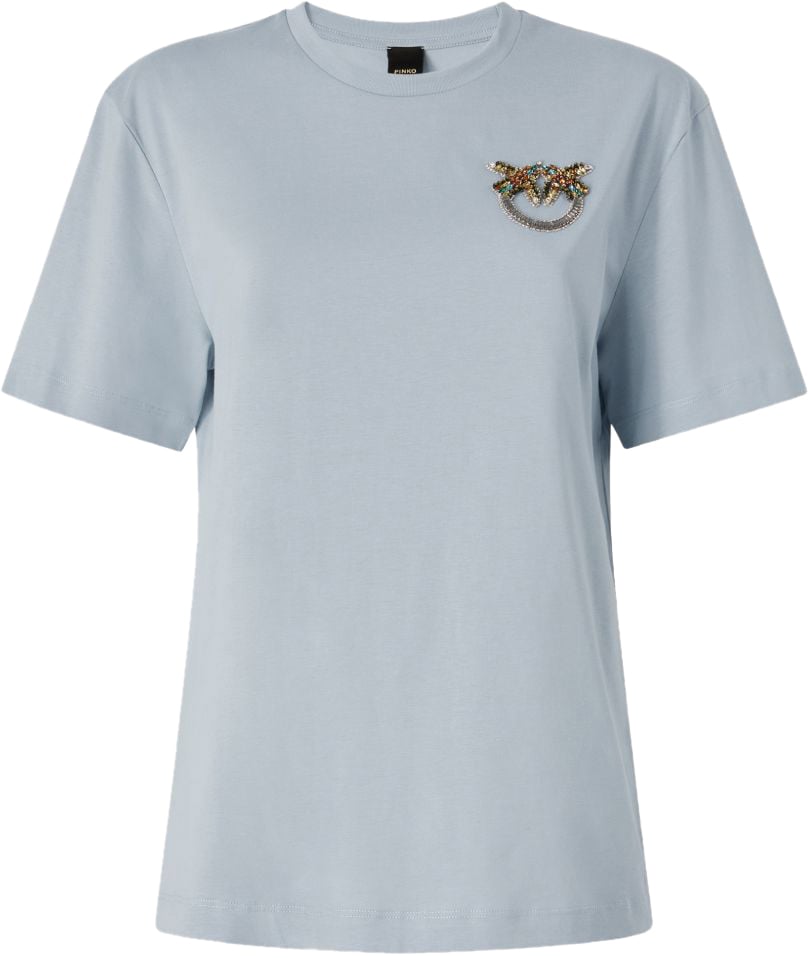 Pinko T-Shirts And Polos Blue Blauw