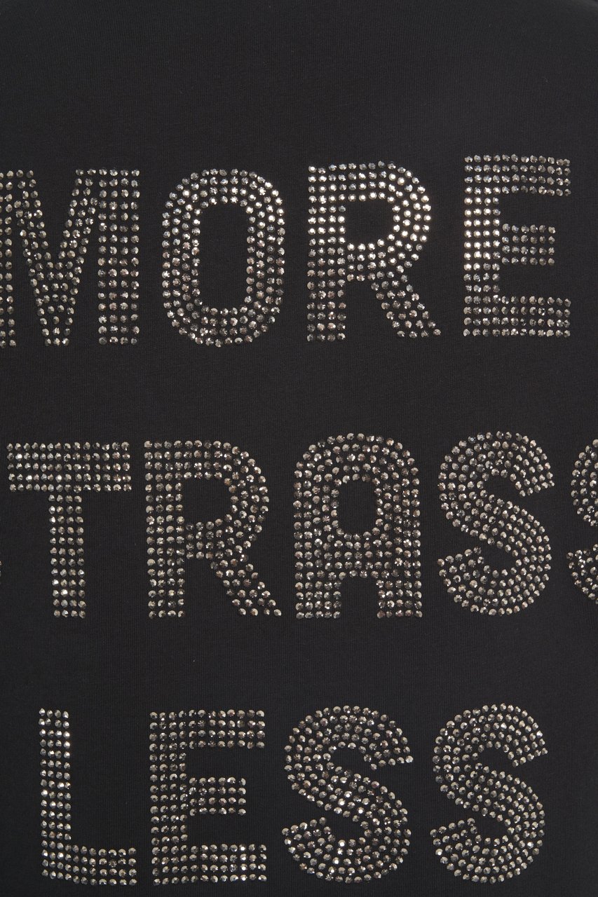 Pinko T-shirt with logo detail Zwart