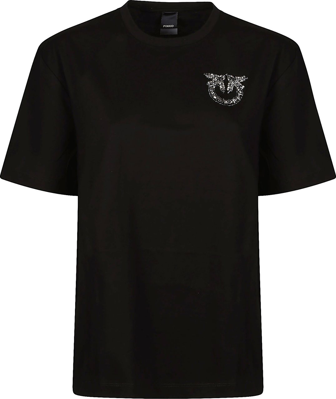 Pinko Strepitoso Round Neck T-shirt Black Zwart