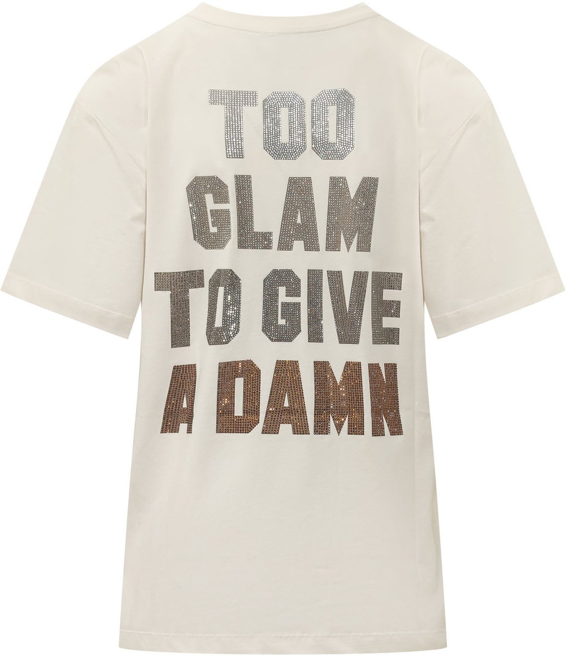 Pinko T-shirt con Dettaglio Strass Wit